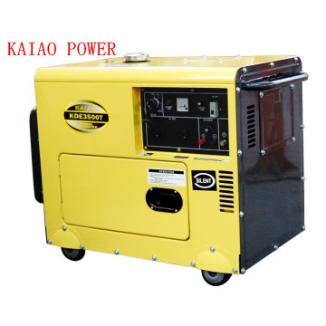 AC Single Phase 50Hz/2800W Key Start Silent Diesel Generator for Home and Shop Use (KDE3500T)